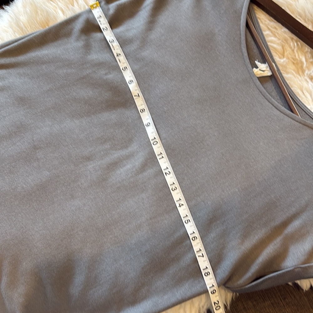 Gray Casual T-Shirt Dress with Pockets - Picture 9 of 10